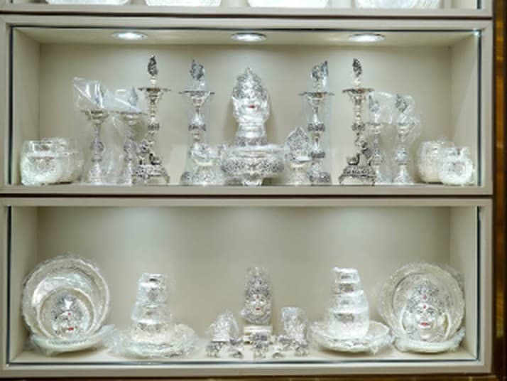 Silver pooja articles